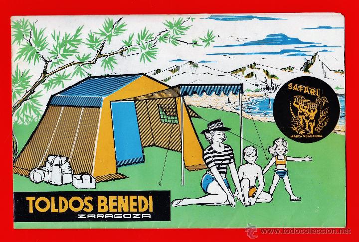 Cat&aacute;logos publicitarios: catalogo publicitario - toldos benedi / zaragoza marcas safari / altus / jasa - a&ntilde;os 60