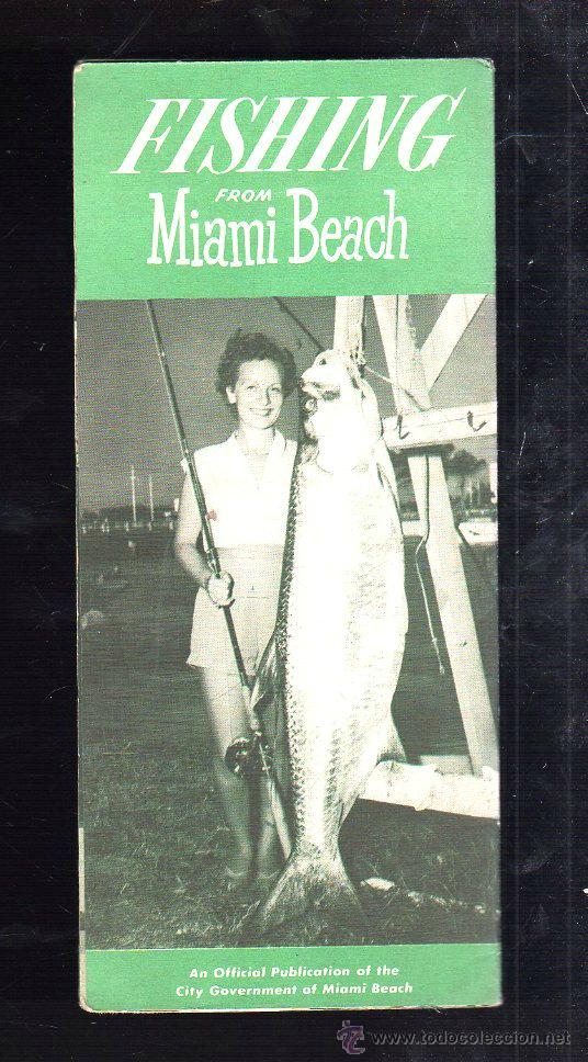 Werbekataloge: CATALOGO PUBLICITARIO. FISHING FROM MIAMI BEACH / PESCA EN MIAMI BEACH.