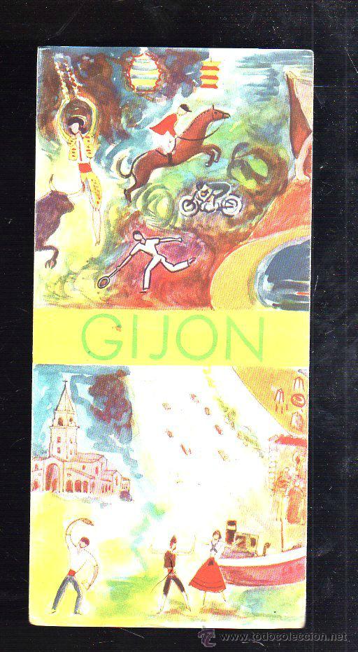 Werbekataloge: CATALOGO PUBLICITARIO DE GIJON, ASTURIAS. DESCRIPCION DE SUS DEPORTES, HOSPEDAJES, EXCURSIONES. VER