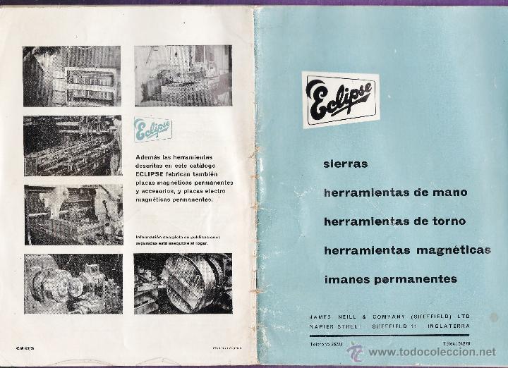 Cat&aacute;logos publicitarios: catalogo - sierras y herramientas eclipse - inglaterra - ver foto - a&ntilde;os 60