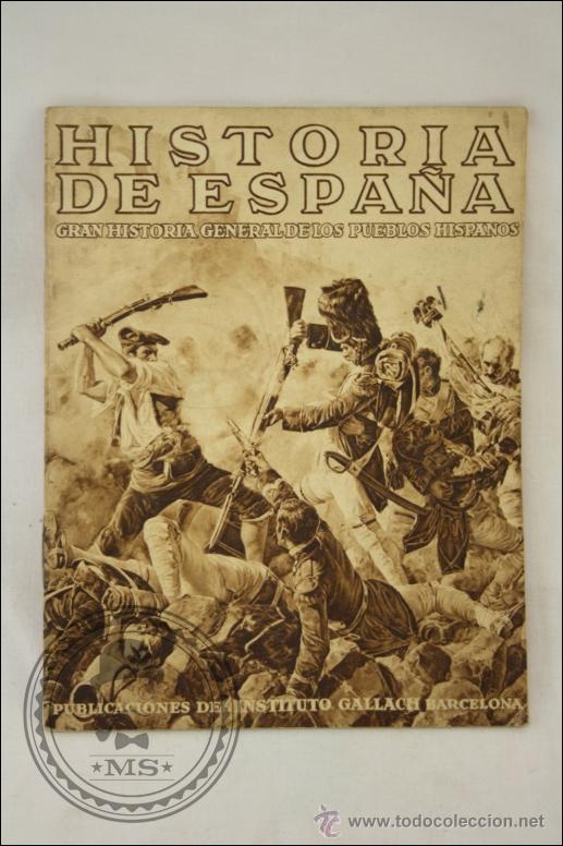 Advertising Catalogs: Antiguo Cat&aacute;logo Publicitario Enciclopedia Historia de Espa&ntilde;a. Instituto Gallach - 15 x 11,5 Cm