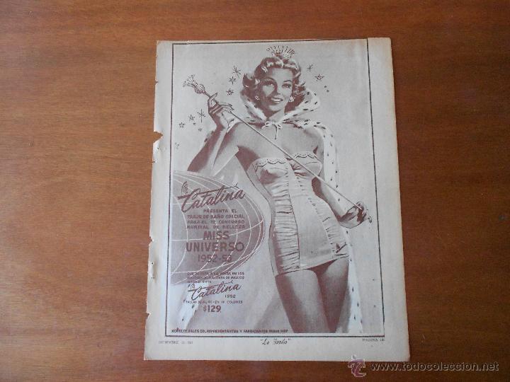 Cat&aacute;logos publicitarios: ANTIGUA PUBLICIDAD ORIGINAL EN PRENSA: TRAJE DE BA&Ntilde;O MISS UNIVERSO 1952-53 CATALINA, A&Ntilde;O 1951
