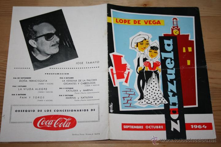 Cat&aacute;logos publicitarios: PROGRAMA TEATRO LOPE DE VEGA 1964 - Foto 1