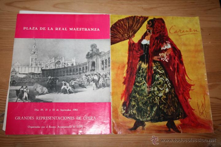 Cat&aacute;logos publicitarios: PROGRAMA OPERA CARMEN DE BIZET EN SEVILLA
