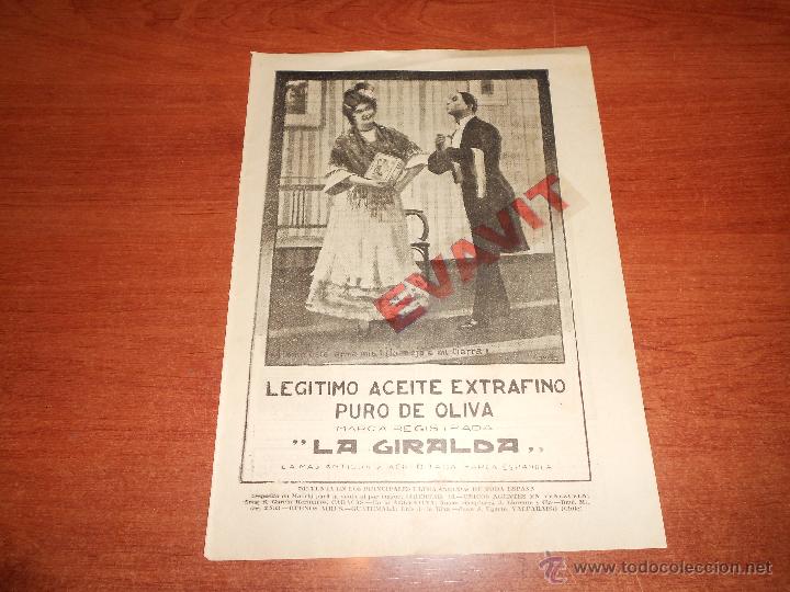 Cat&aacute;logos publicitarios: PUBLICIDAD PRENSA 1914: ACEITE DE OLIVA LA GIRALDA
