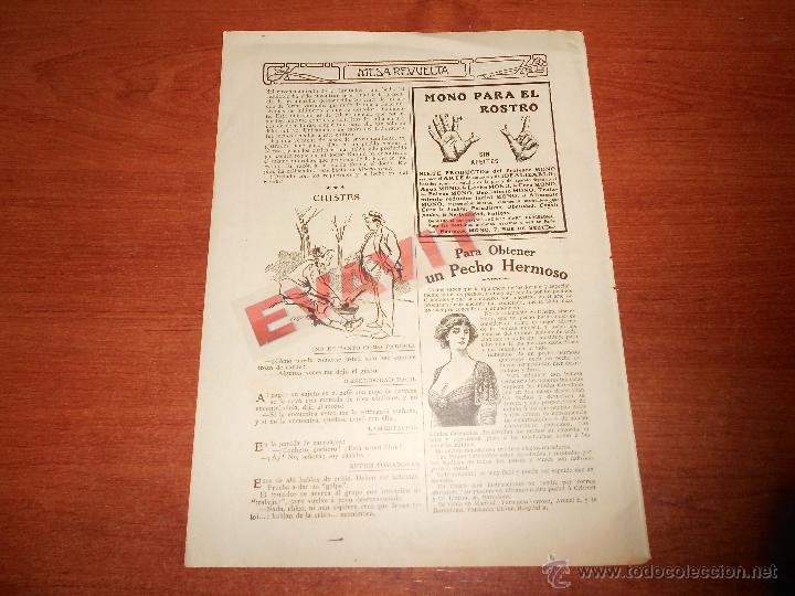 Werbekataloge: PUBLICIDAD PRENSA ORIGINAL 1914: PRODUCTOS DEL PROFESOR MONO, PILULES ORIENTALES PARA UN PECHO HERMO