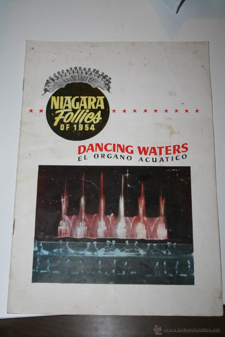 Catalogues publicitaires: FOLLETO O PROGRAMA DE NIAGARA FOLLIES DANCING WATERS BARCELONA 1954