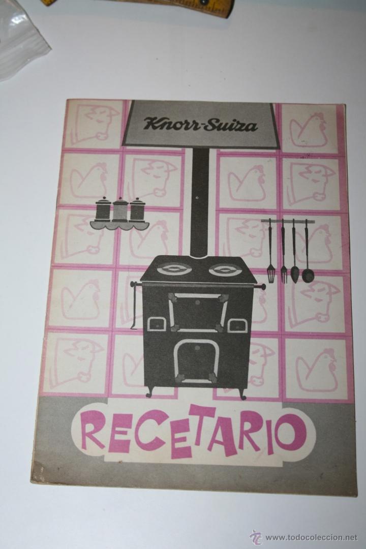 Catalogues publicitaires: RECETARIO KNORR SUIZA COMPLETO 1964