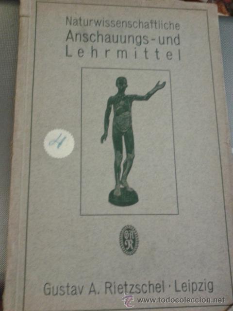 Catalogues publicitaires: Catalogo publicitario alem&aacute;n de productos para la ense&ntilde;anza de medicina. A. Rietzschel