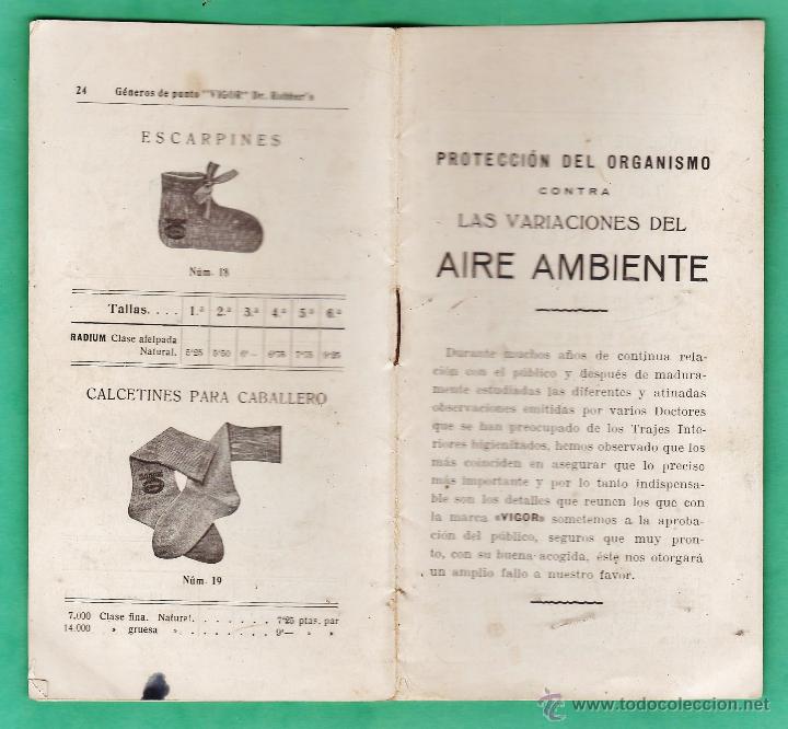 Cat&aacute;logos publicitarios: catalogo - proteccion del organismo - generos de punto vigor / dr. robber's - ver foto - a&ntilde;os 20