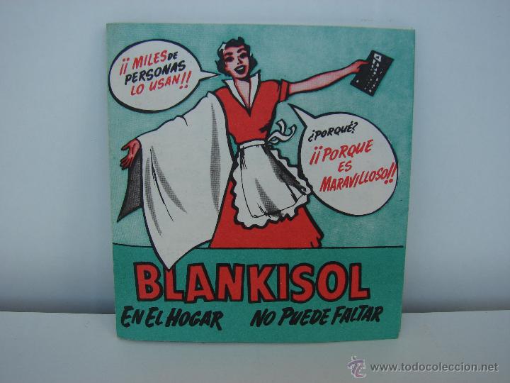 Cataloghi pubblicitari: BLANKISOL. CATALOGO DE PUBLICIDAD. BARCELONA A&Ntilde;OS 60