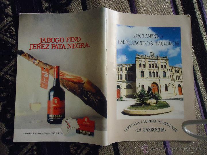 Catalogues publicitaires: publicidad librito plaza de toros puerto santa maria cadiz, ganaderia 1997