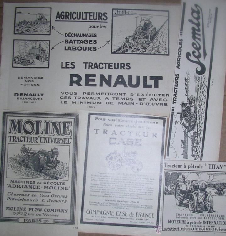 Cat&aacute;logos publicit&aacute;rios: Publicidad Tractores a&ntilde;os 20