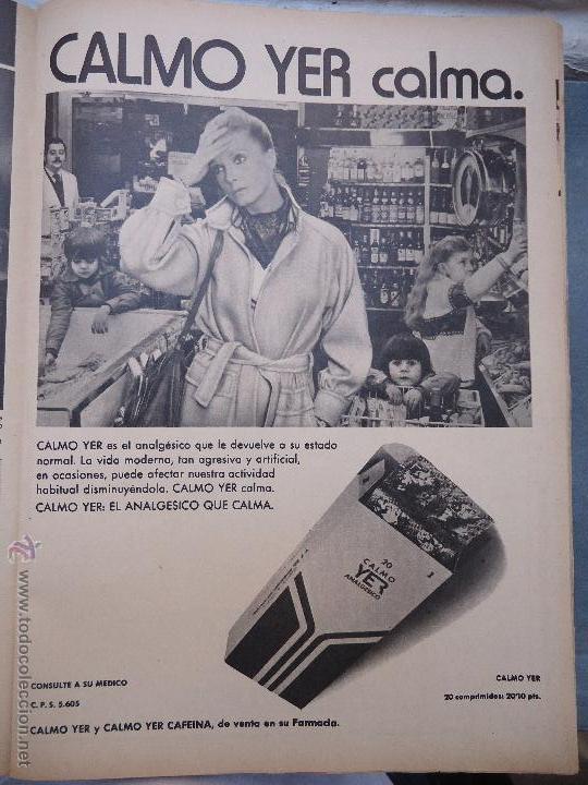 Werbekataloge: antiguo recorte de prensa a&ntilde;os 70s - calmo yer calma , chicles nicotina , hoja publicidad