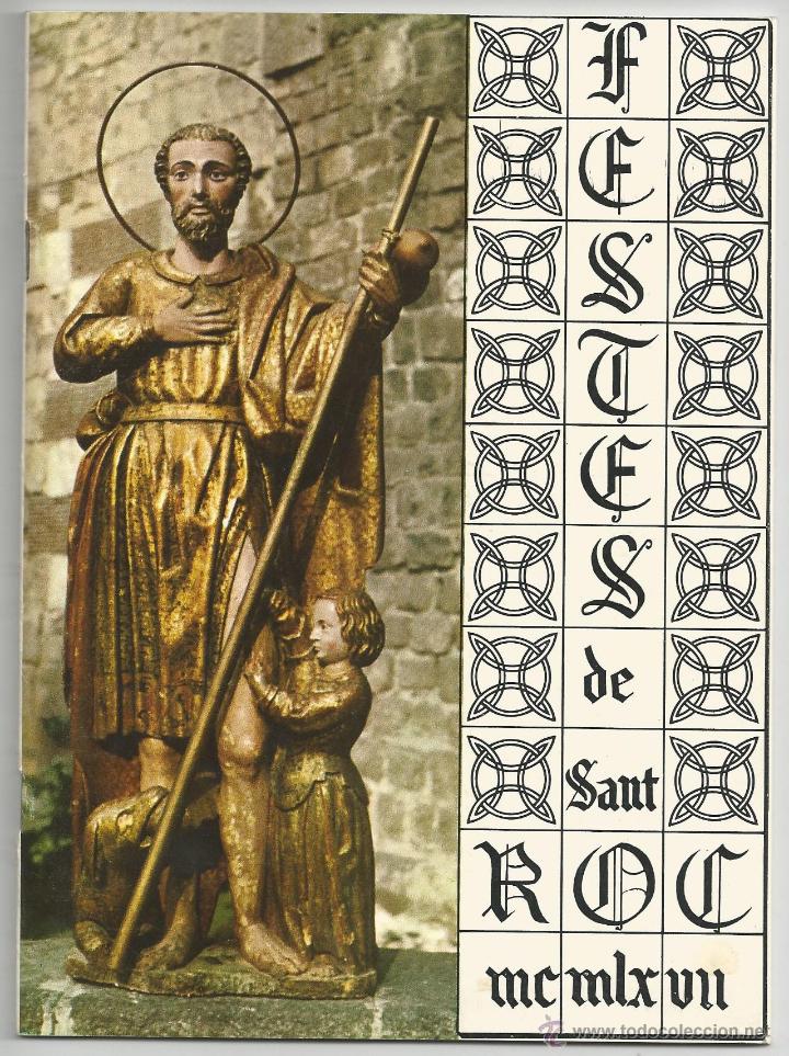 Cat&aacute;logos publicitarios: PROGRAMA FESTES DE SANT ROC DE LA PLA&Ccedil;A NOVA, BARCELONA 1967