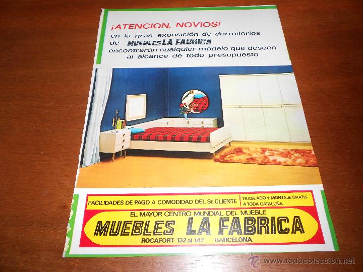 Cataloghi pubblicitari: PUBLICIDAD PRENSA A&Ntilde;OS 60: MUEBLES LA F&Aacute;BRICA