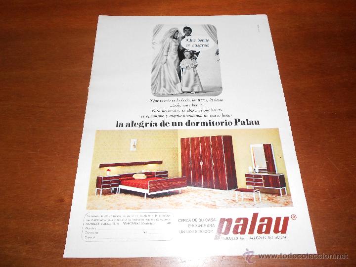 Cataloghi pubblicitari: PUBLICIDAD PRENSA A&Ntilde;OS 60: MUEBLES PALAU, CASTELL&Oacute;N