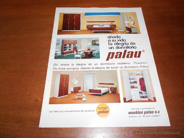 Catalogues publicitaires: PUBLICIDAD PRENSA A&Ntilde;OS 60: MUEBLES PALAU, BENICARL&Oacute; (CASTELL&Oacute;N)