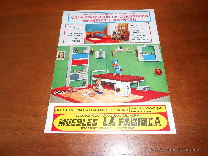 Cataloghi pubblicitari: PUBLICIDAD PRENSA A&Ntilde;OS 60: MUEBLES LA F&Aacute;BRICA