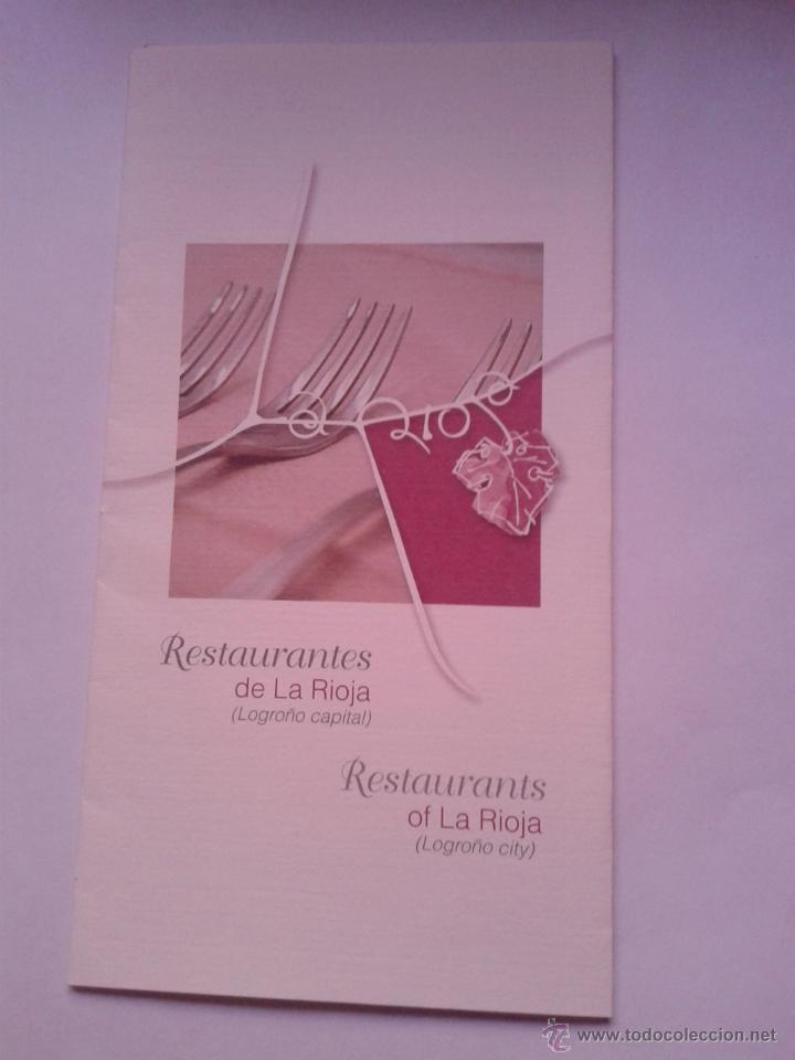 Advertising Catalogs: Catalogo desplegable Restaurantes de la Rioja ( Logro&ntilde;o Capital).