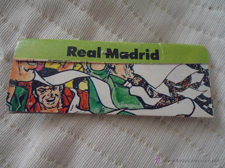 Catalogues publicitaires: ANTIGUA etiqueta publicidad marca real madrid - carton