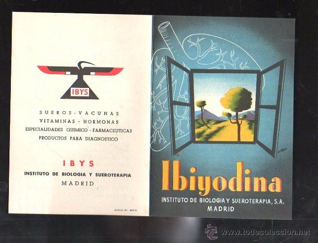Werbekataloge: CATALOGO PUBLICITARIO. IBIYODINA. INDICACIONES. 10 X 15CM. VER FOTOS