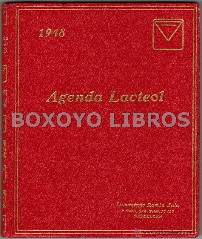 Cat&aacute;logos publicitarios: Agenda Lacteol 1948