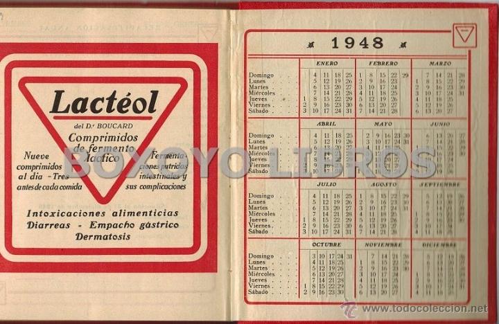 Cat&aacute;logos publicitarios: Agenda Lacteol 1948 - Foto 2