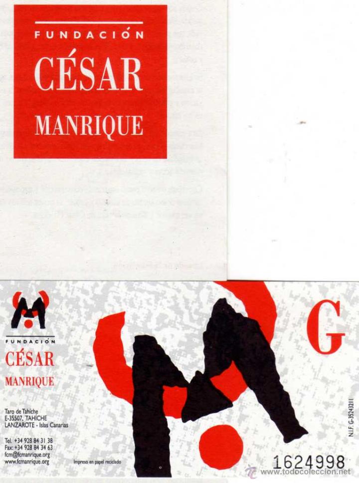 Cat&aacute;logos publicitarios: Lanzarote. C&eacute;sar Manrique. - Foto 1