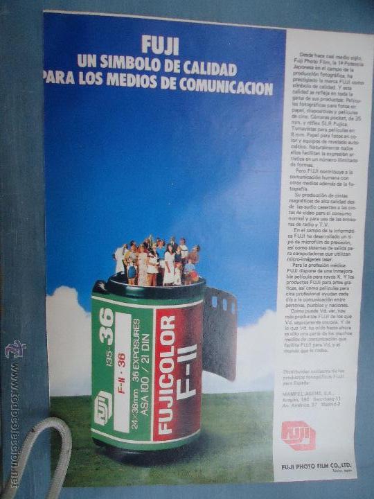 Cat&aacute;logos publicit&aacute;rios: PUBLICIDAD - ANTIGUA HOJA PUBLICITARIA SUELTA - FUJI PHOTO FILM COLOR , LTD