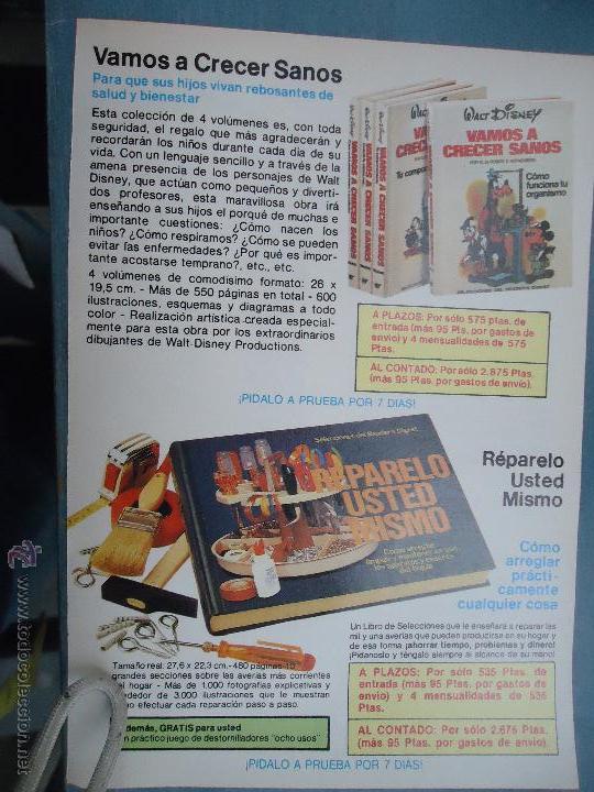 Catalogues publicitaires: PUBLICIDAD - ANTIGUA HOJA PUBLICITARIA SUELTA - WALT DISNEY VAMS A CRECER SANOS, REPARELO UD MISMO