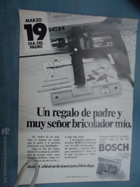 Catalogues publicitaires: PUBLICIDAD - ANTIGUA HOJA PUBLICITARIA SUELTA - BOSCH