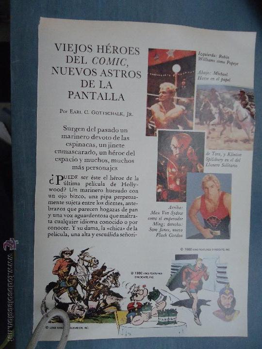 Catalogues publicitaires: PUBLICIDAD - ANTIGUA HOJA PUBLICITARIA SUELTA - VIEJOS HEROES DEL COMIC NUEVOS ASTRS DE LA PANTALLA