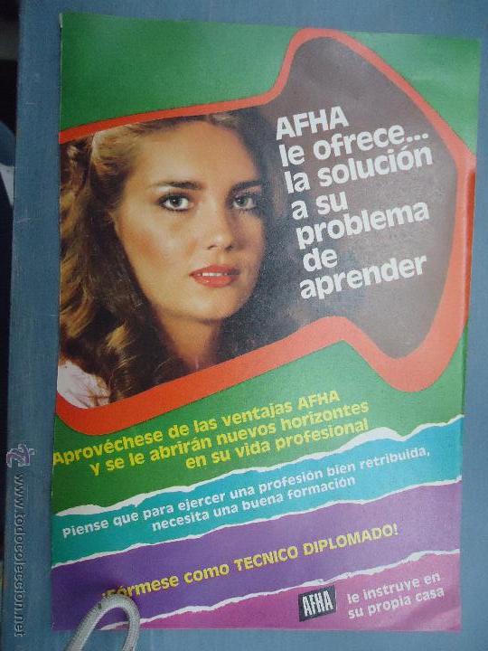 Catalogues publicitaires: PUBLICIDAD - ANTIGUA HOJA PUBLICITARIA SUELTA - AFHA