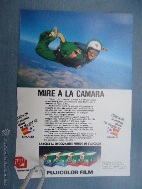 Advertising Catalogs: PUBLICIDAD - ANTIGUA HOJA PUBLICITARIA SUELTA - MIRE A LA CAMARA FUJICOLOR PELICULA OFIC MUNDIAL82