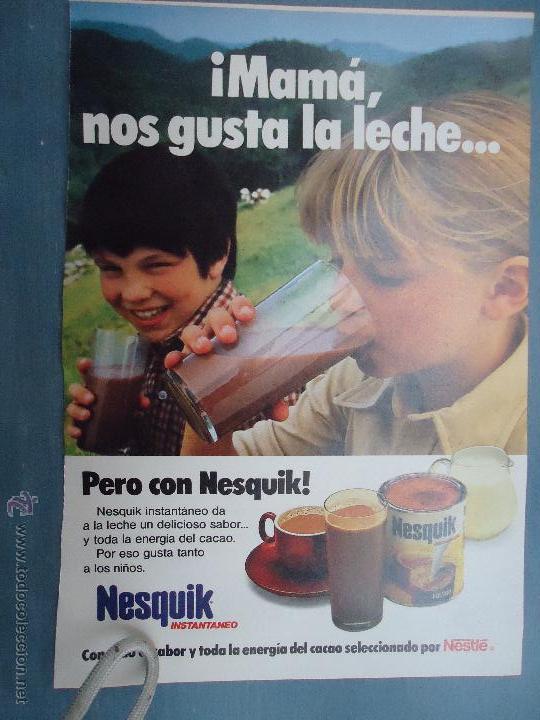 Advertising Catalogs: PUBLICIDAD - ANTIGUA HOJA PUBLICITARIA SUELTA - NESQUIT INSTANTANEO NESTLE