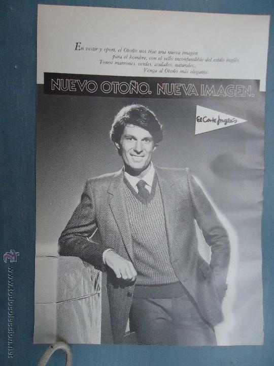 Advertising Catalogs: PUBLICIDAD - ANTIGUA HOJA PUBLICITARIA SUELTA - EL CORTE INGLES