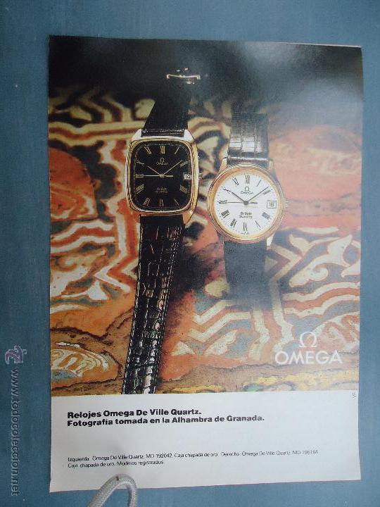 Cat&aacute;logos publicit&aacute;rios: PUBLICIDAD - ANTIGUA HOJA PUBLICITARIA SUELTA - RELOJES OMEGA