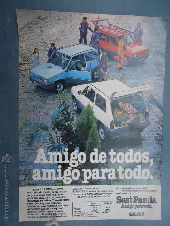 Cat&aacute;logos publicit&aacute;rios: PUBLICIDAD - ANTIGUA HOJA PUBLICITARIA SUELTA -  SEAT PANDA