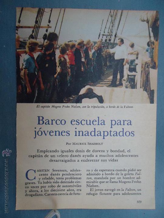 Cat&aacute;logos publicit&aacute;rios: PUBLICIDAD - ANTIGUA HOJA PUBLICITARIA SUELTA -  BARCO ESCUELA ,FULTON , DOS CARAS