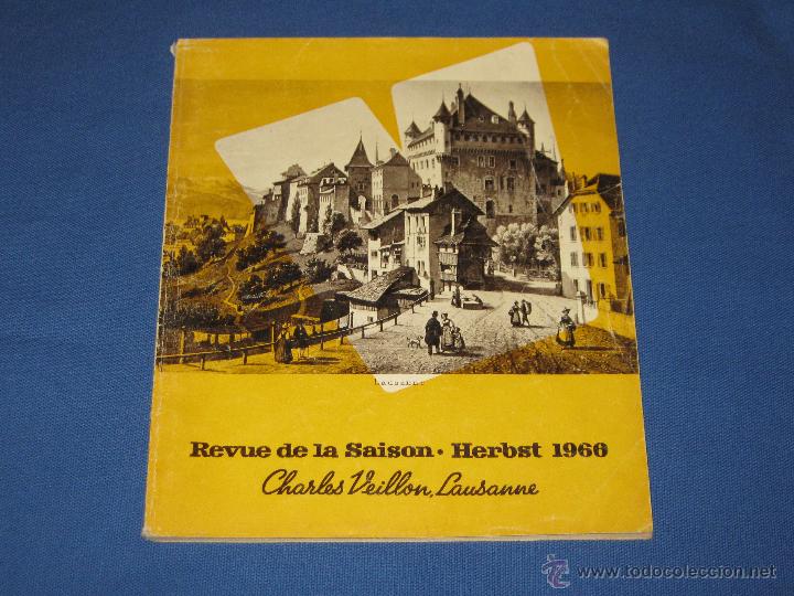 Cat&aacute;logos publicitarios: ZURICH - CATALOGO PUBLICITARIO A&Ntilde;OS 60 - REVUE DE LA SAISON - HERBST - CHARLES VEILLON , LAUSANNE