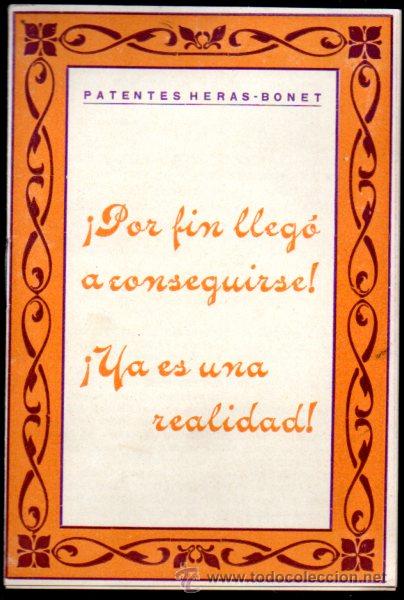 Werbekataloge: PATENTES HERAS-BONET. CATALOGO DE PRECINTO H-B. EUGENIO DE LAS HERAS, JAEN