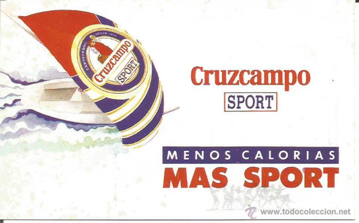 Cat&aacute;logos publicitarios: CURIOSO FOLLETO PUBLICITARIO CERVEZA CRUZCAMPO - TEATRO JOSE MARIA PEMAN - CADIZ