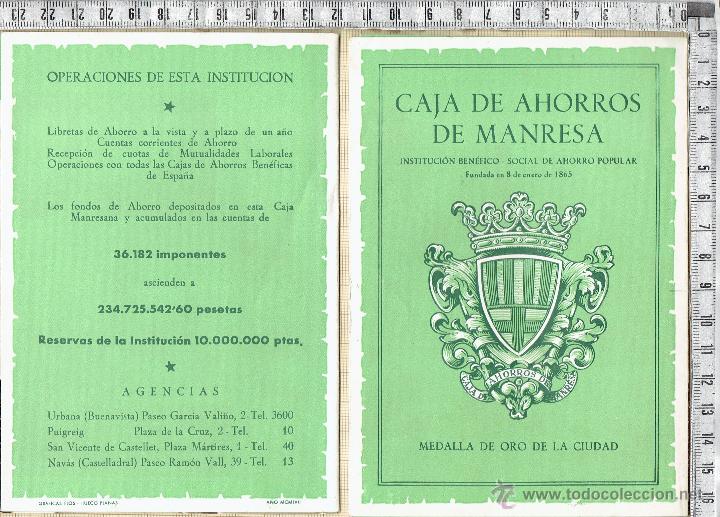 Cat&aacute;logos publicit&aacute;rios: CATALOGO OBRA SOCIAL Y BENEFICA-CAJA DE AHORROS DE MANRESA-1957.