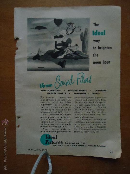Cat&aacute;logos publicit&aacute;rios: PUBLICIDAD ORIGINAL - dibujos , ideal pictures corporation , 16 mm sound filns