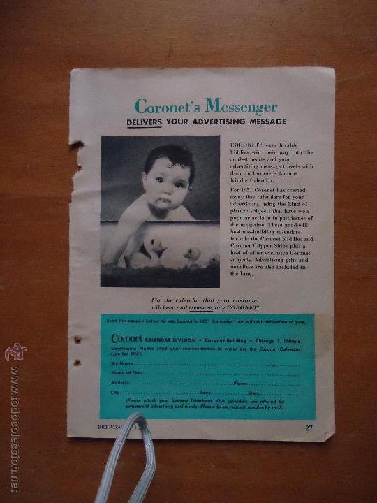 Catalogues publicitaires: PUBLICIDAD ORIGINAL -  coronet&acute;s massenger