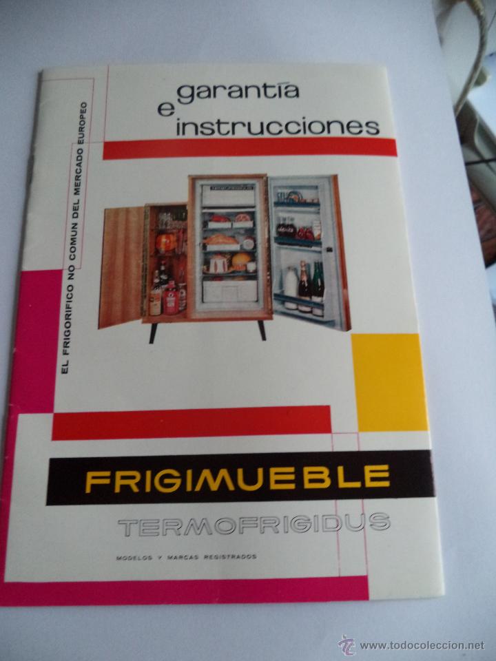Cat&aacute;logos publicitarios: Catalogo instruciones de uso del Frigimueble-Frigorificos Termofrigidus