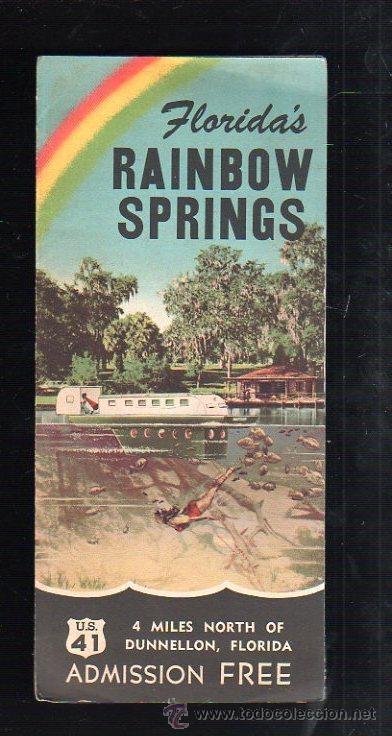 Werbekataloge: FOLLETO PUBLICITARIO. RAINBOW SPRINGS. SUBMARINE BOAT RIDE. FLORIDA