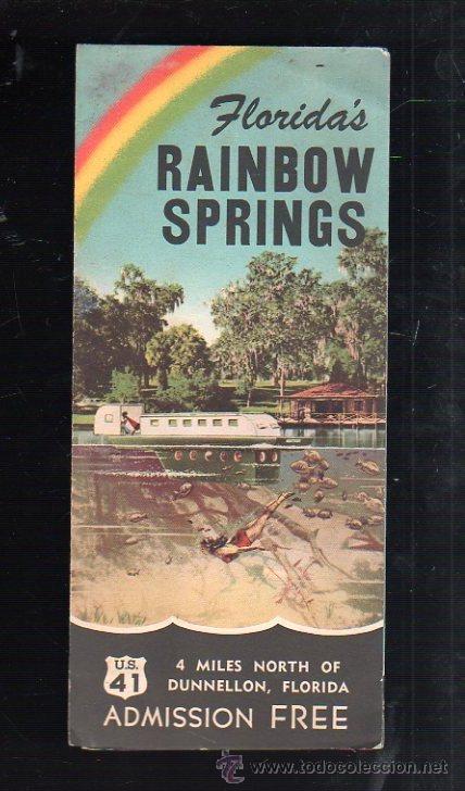 Werbekataloge: FOLLETO PUBLICITARIO. RAINBOW SPRINGS. SUBMARINE BOAT RIDE. FLORIDA