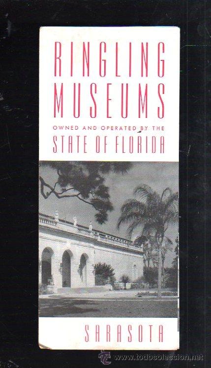 Werbekataloge: FOLLETO PUBLICITARIO. RINGLING MUSEUMS. STATE OF FLORIDA. SARASOTA.